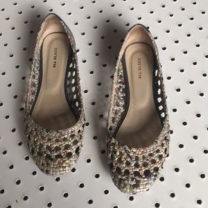 All Black flats - recycled newspapers